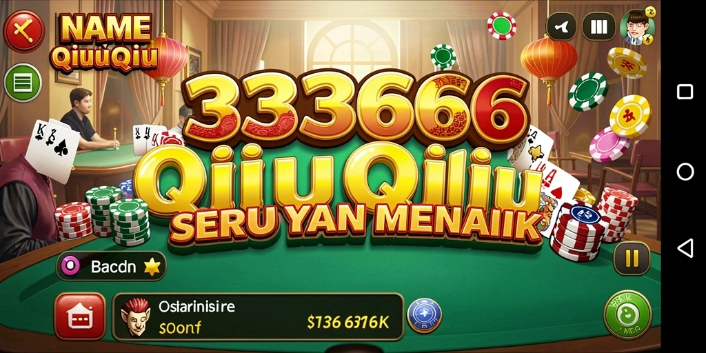 Tampilan menarik dari gameplay QiuQiu di 333666.