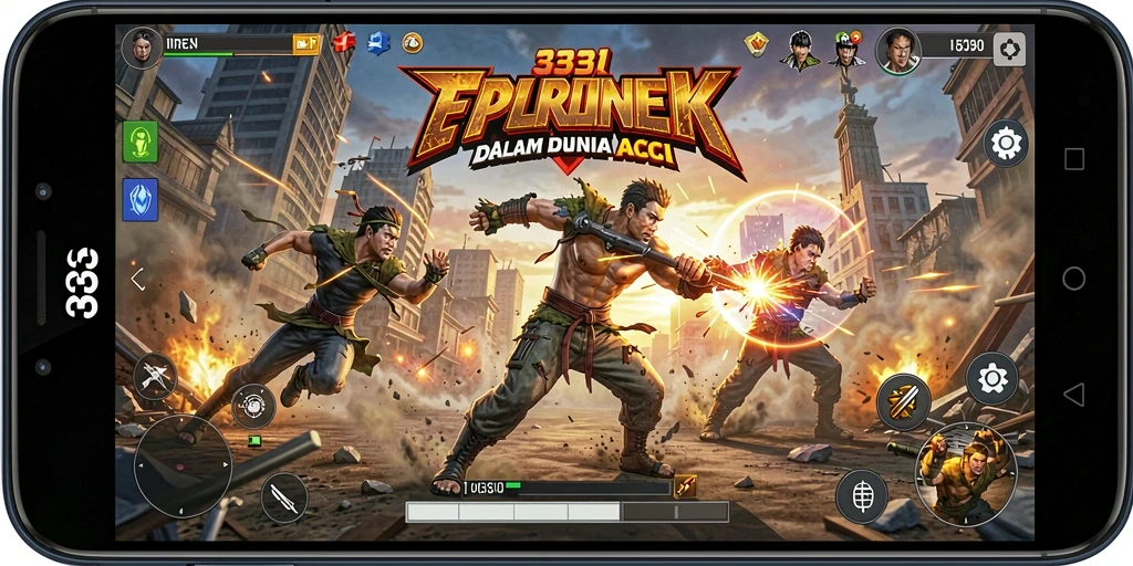 Screenshot 333I menampilkan aksi pertarungan yang intens dan mendebarkan.