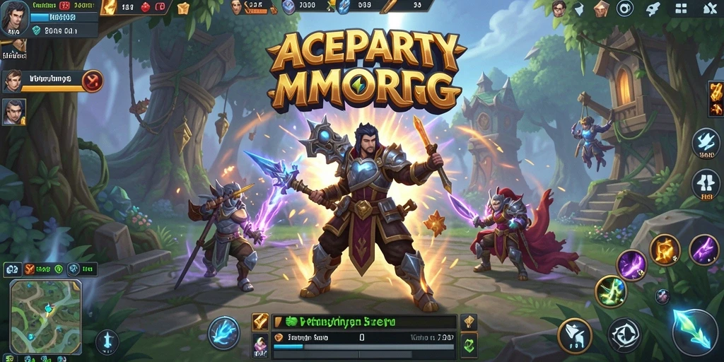 Tampilan gameplay seru dan penuh aksi dalam ACEPARTY.