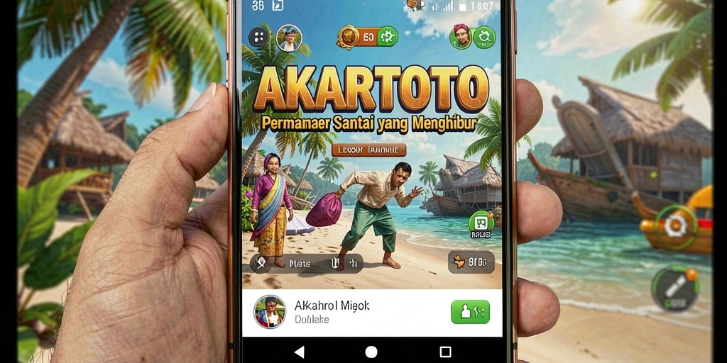 Screenshot gameplay AKARTOTO yang menampilkan keseruan permainan santai.