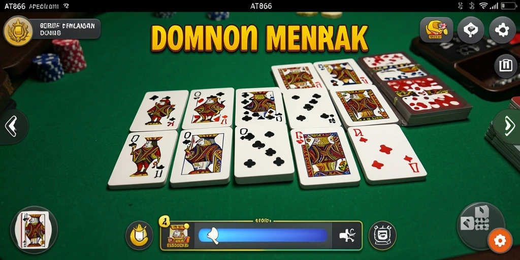 Tampilan gameplay seru dari game Domino AT866.