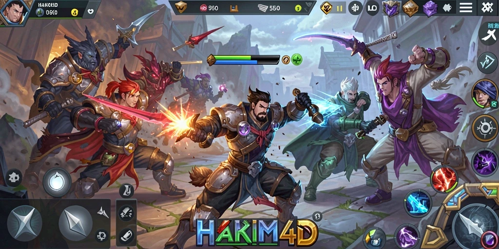 Gameplay seru dari HAKIM4D dengan karakter beragam.