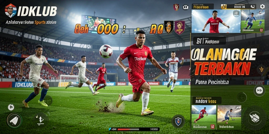 Tampilan gameplay olahraga yang menarik di IDKLUB.