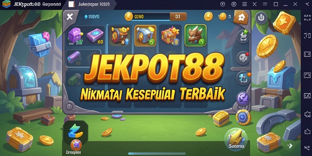 Screenshot menampilkan gameplay JEKPOT88 yang mengasyikkan dan santai.