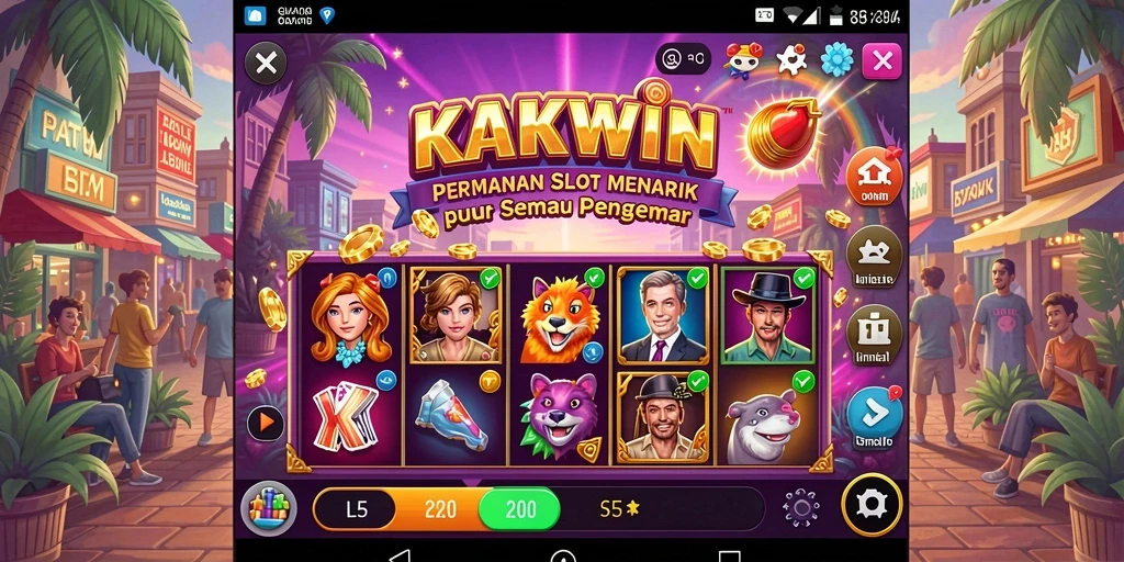 Tampilan menarik gameplay Slot KAKWIN yang memukau dan penuh warna.