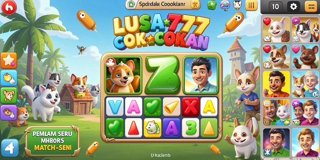 Tampilan gameplay yang menarik dan penuh warna dari LUSA777.