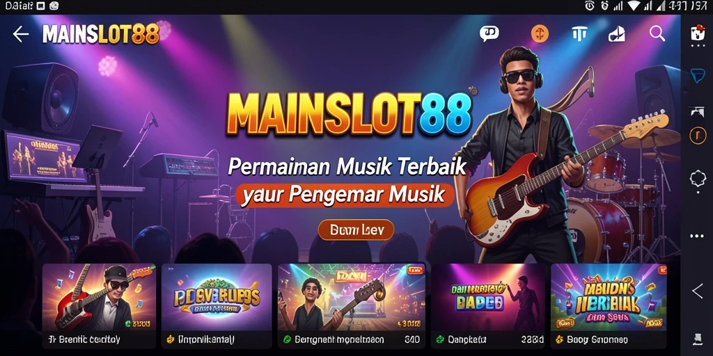 Screenshot gameplay MAINSLOT88 yang menunjukkan pengalaman musik yang seru.