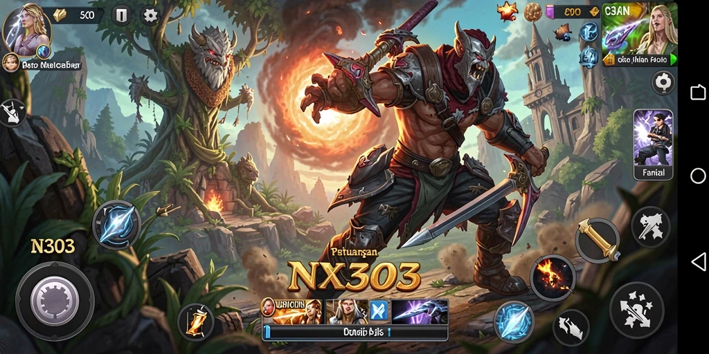Tampilan gameplay ARPG yang mendebarkan dengan aksi seru.