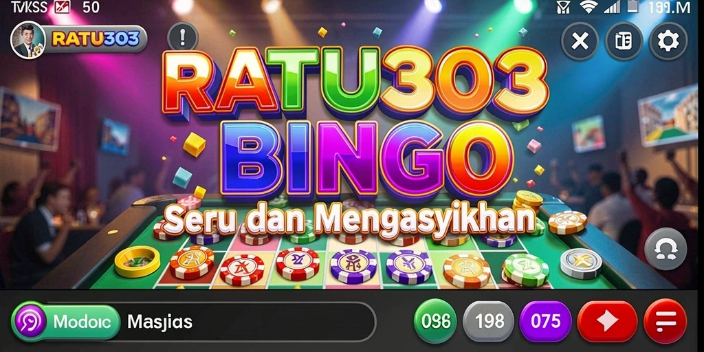 Tampilan gameplay Bingo seru dan interaktif di RATU303.
