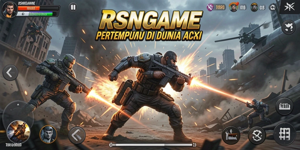 Tampilan seru gameplay RSNGAME dengan aksi penuh adrenalin.
