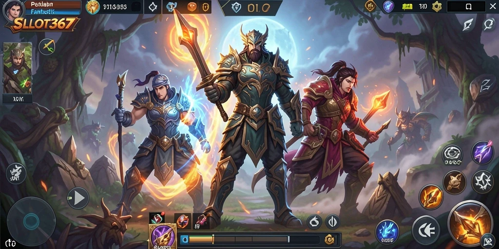 Tangkapan layar menunjukkan aksi seru dalam game ARPG SLOT367.