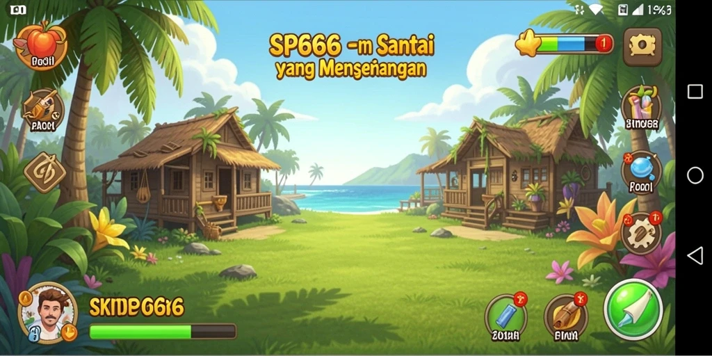 Screenshot menunjukkan gameplay santai SP666 yang seru.