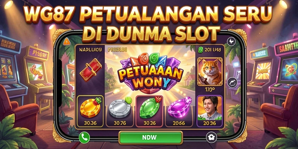 Screenshot utama WG87 menampilkan aksi seru permainan Slot.